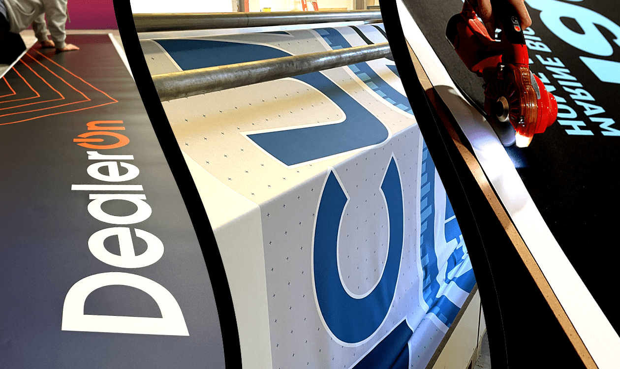 Printed booth graphics